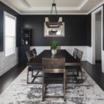Moody Urban Home Dining Room Space Lindsey Putzier Design Studio Hudson, OH