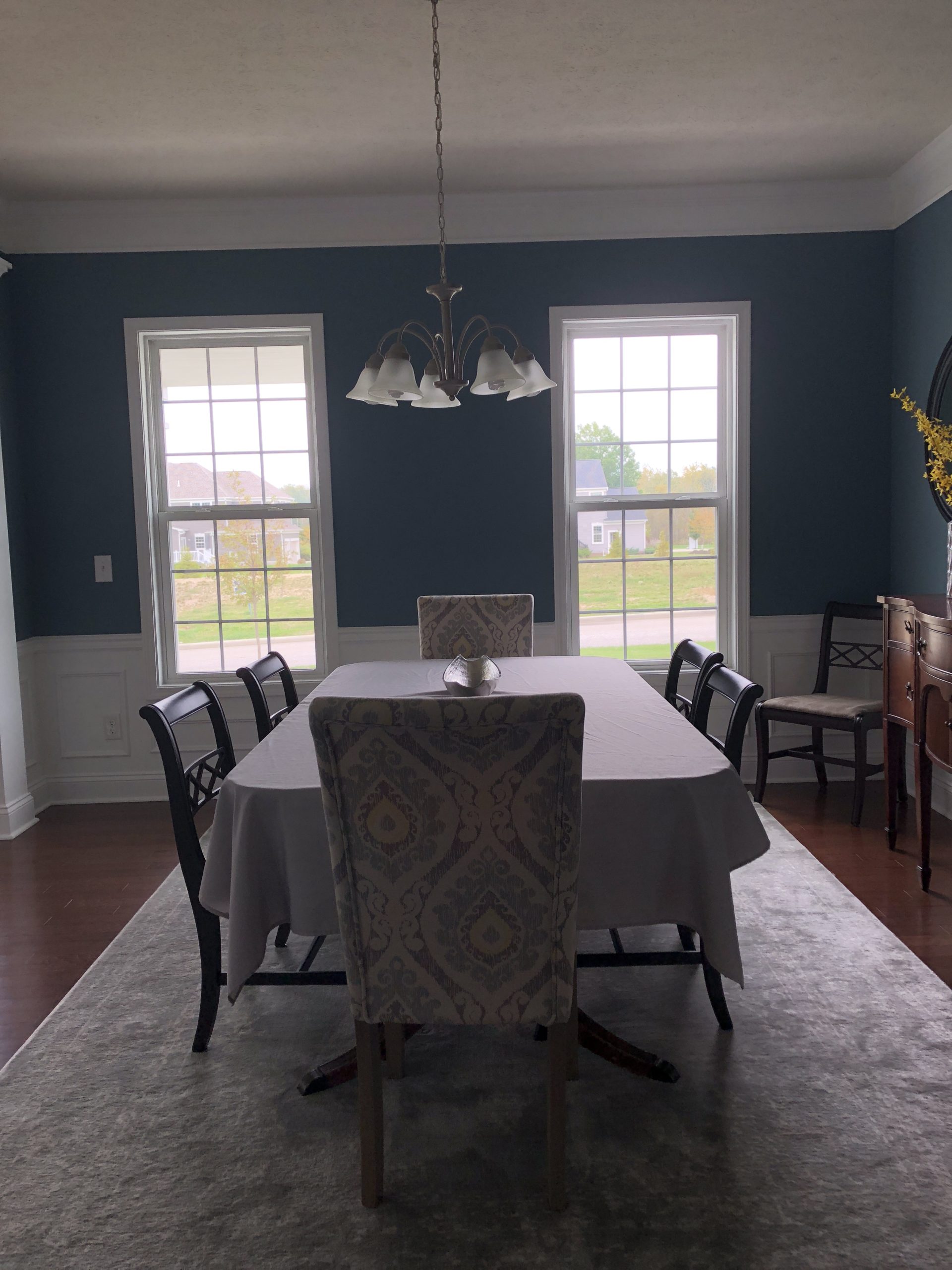 Dining Room Before Lindsey Putzier Design Studio Hudson, Ohio