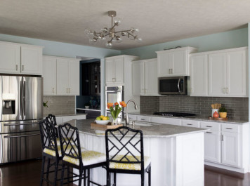 Before & After: The Colorful Contemporary Kitchen