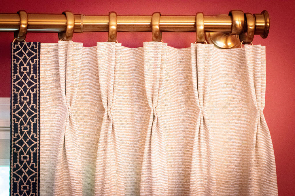 Two pleat- how to make double pinch pleat curtains 