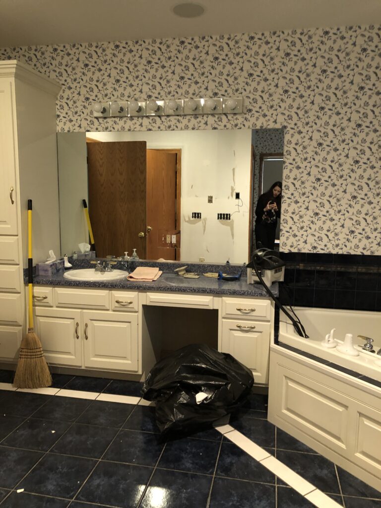 Before photo of Bathroom renovation Lindsey Putzier Design Studio