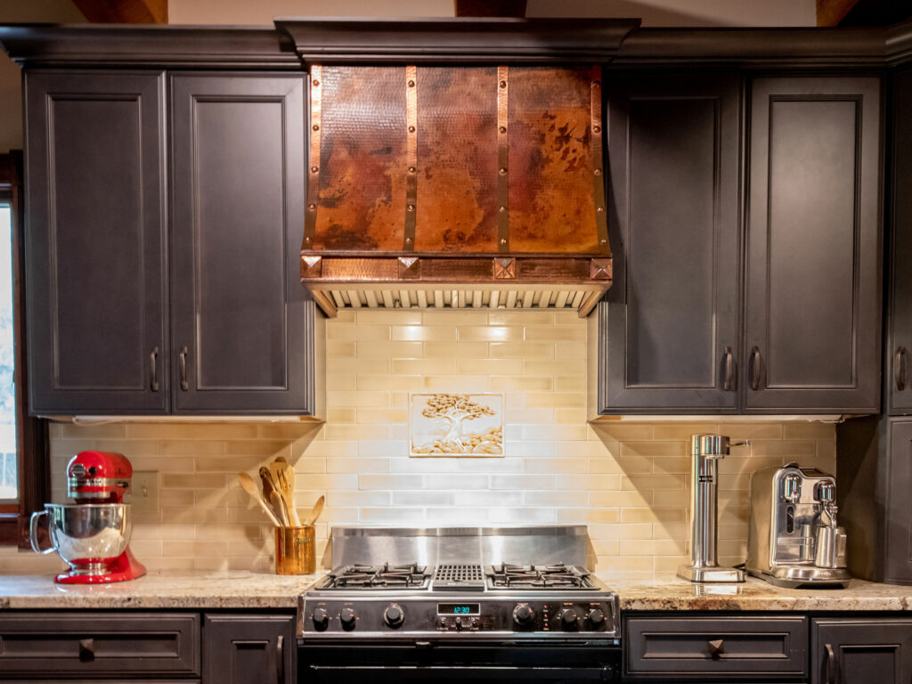 Elongated subway backsplash tile Lindsey Putzier Design Studio