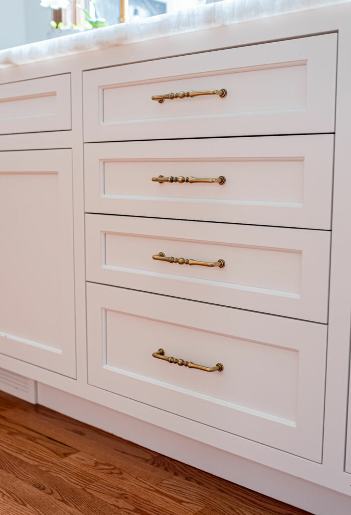 White cabinetry in Kitchen Design Lindsey Putzier Design Studio