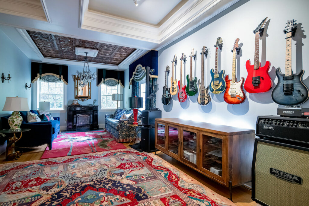 After image of music room design Lindsey Putzier Design Studio Hudson, OH