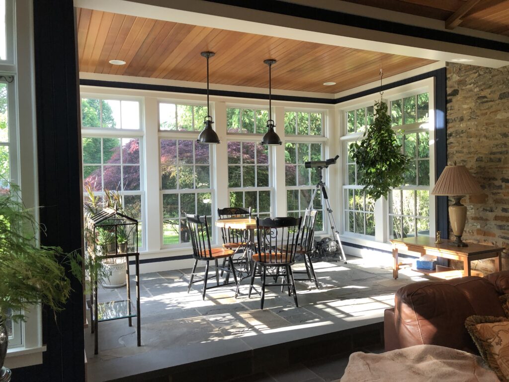 After image of dining space in Sunroom Lindsey Putzier Design Studio