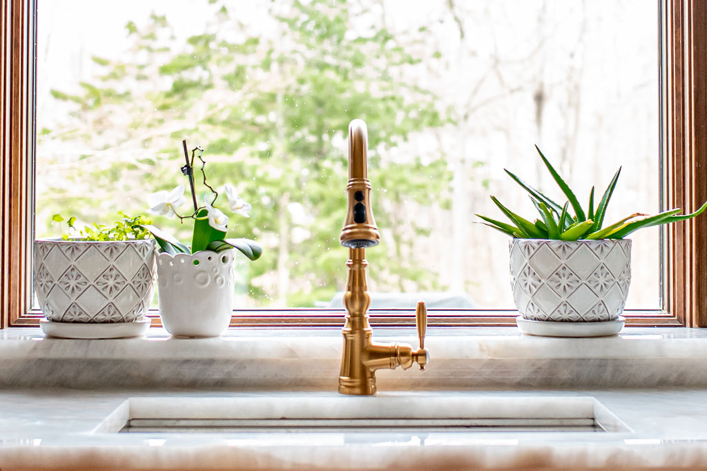 Quality faucet in Kitchen Design. Lindsey Putzier Design Studio Hudson, OH