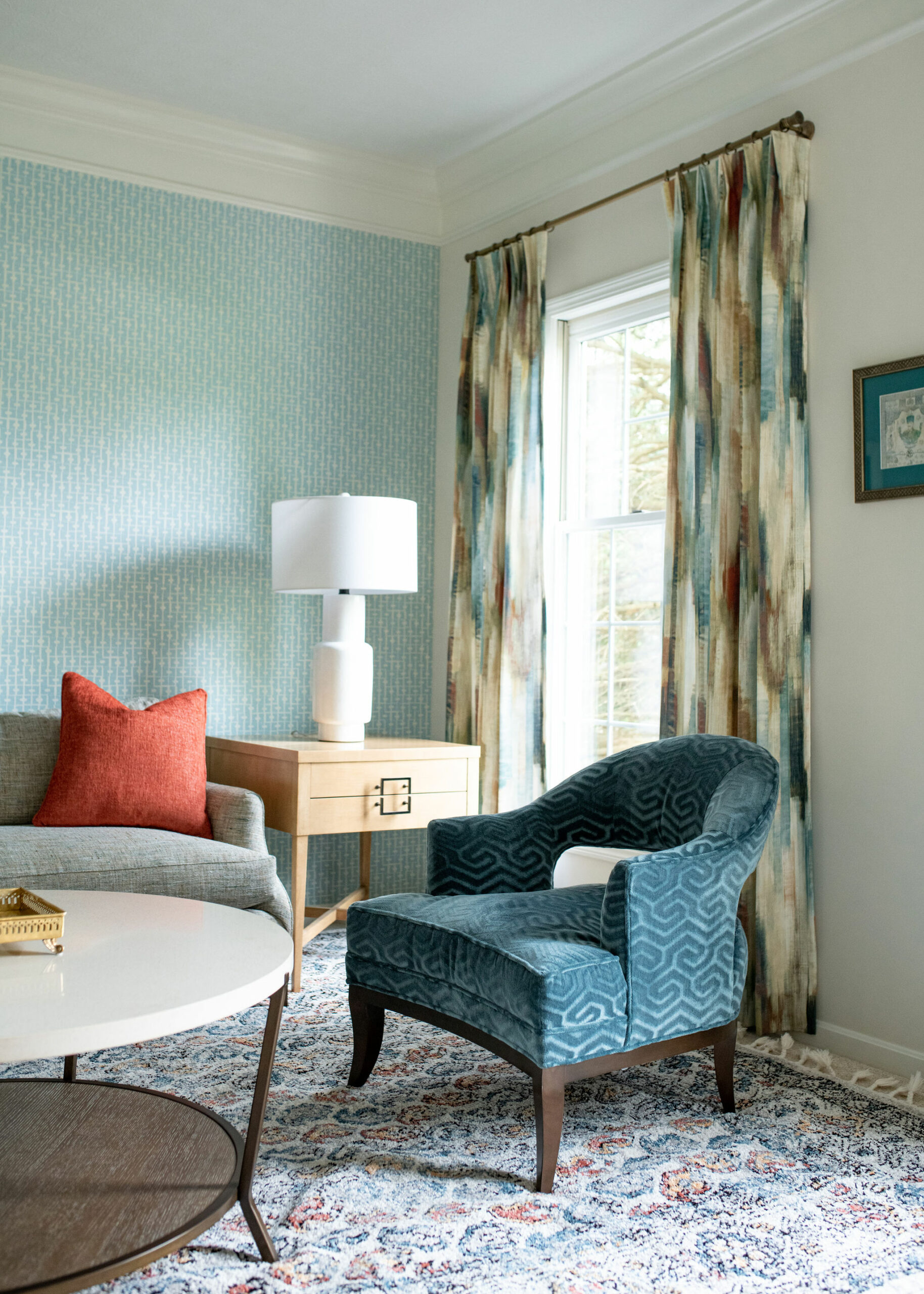 Before & After: A Colorful Hudson Living Room - Lindsey Putzier Design ...