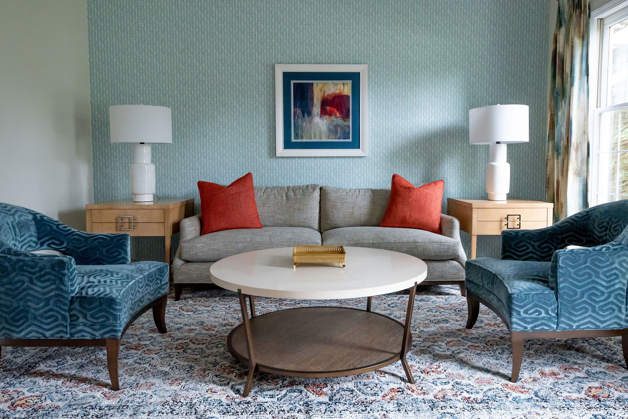 Before & After: A Colorful Hudson Living Room - Lindsey Putzier Design ...