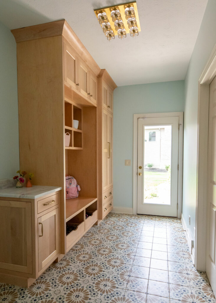 After Image of Mudroom Remodel. Lindsey Putzier Design Studio Solon, OH