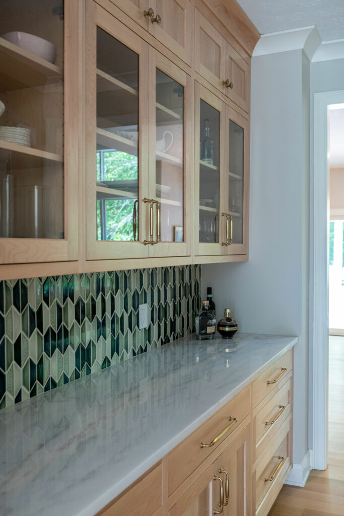 After image of Butlers Pantry in Kitchen Remodel. Lindsey Putzier Design Studio Solon, OH