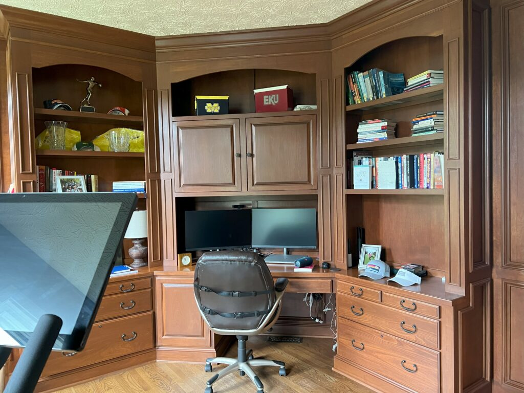 Before image of Mudroom. Lindsey Putzier Design Studio. Hudson, OH