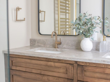 A Three Bathroom Transformation in Hudson, OH – Modern Serenity