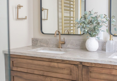 A Three Bathroom Transformation in Hudson, OH – Modern Serenity