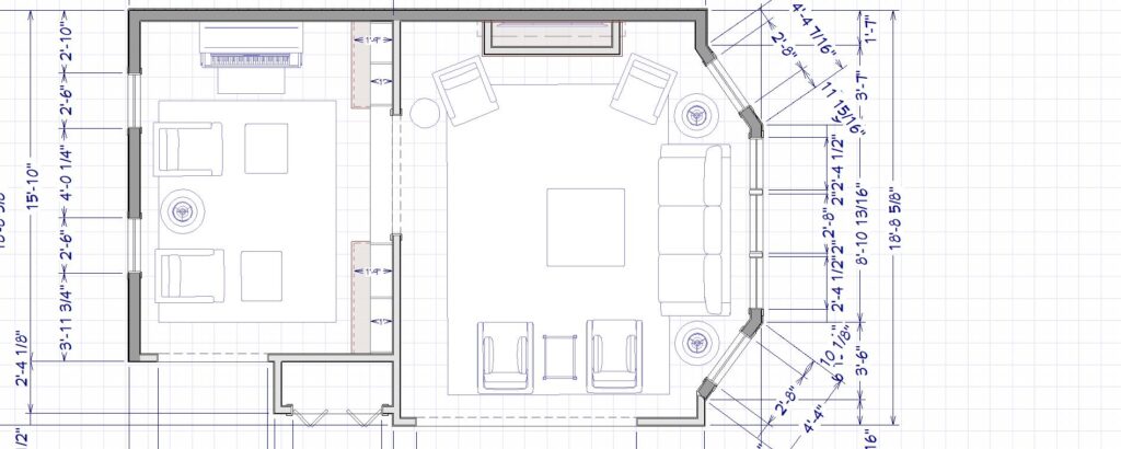 Family Room And Front Room Overhead