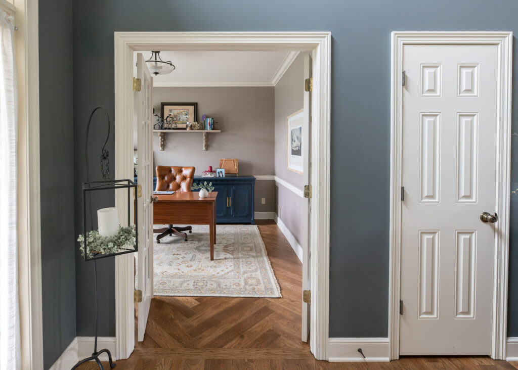 Updated home office in Aurora Ohio, Lindsey Putzier Interior Design 