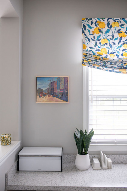 Design mistakes homeowners make - window treatments in kitchen   - Lindsey Putzier Interior Design Hudson Ohio 