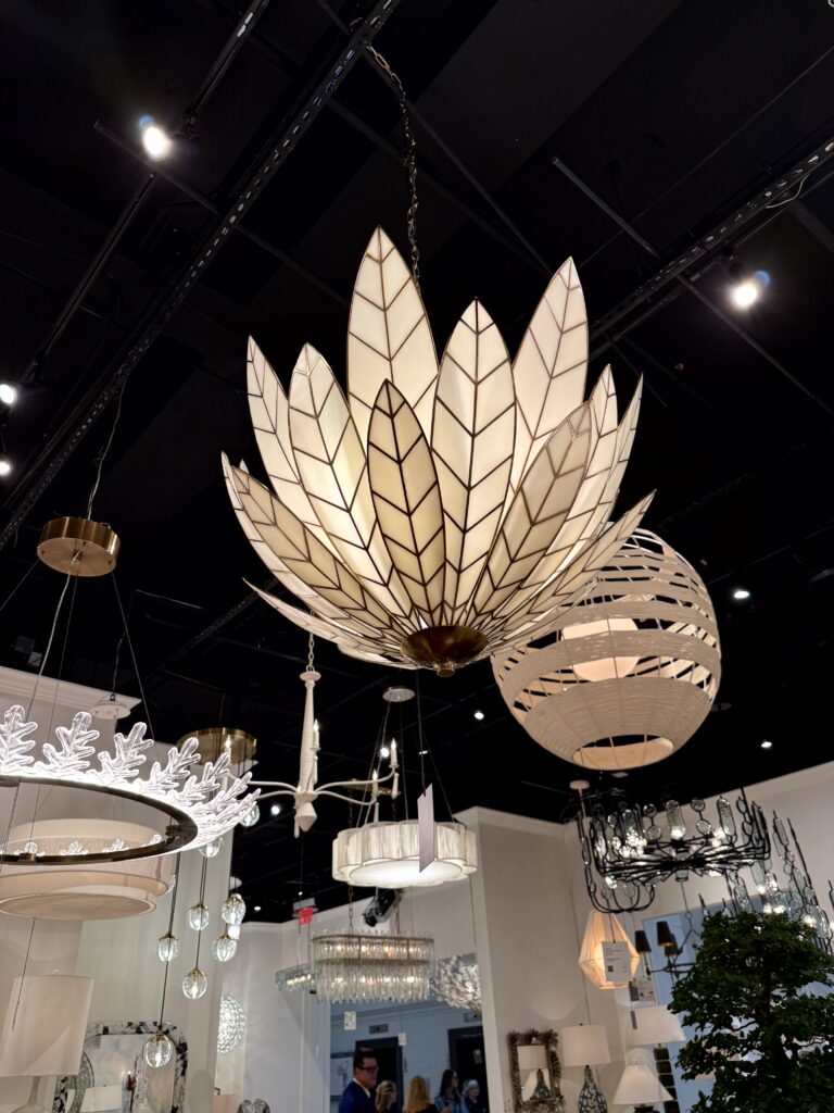 floral inspired chandelier - High Point Market, interior design trends, Lindsey Putzier Hudson Ohio