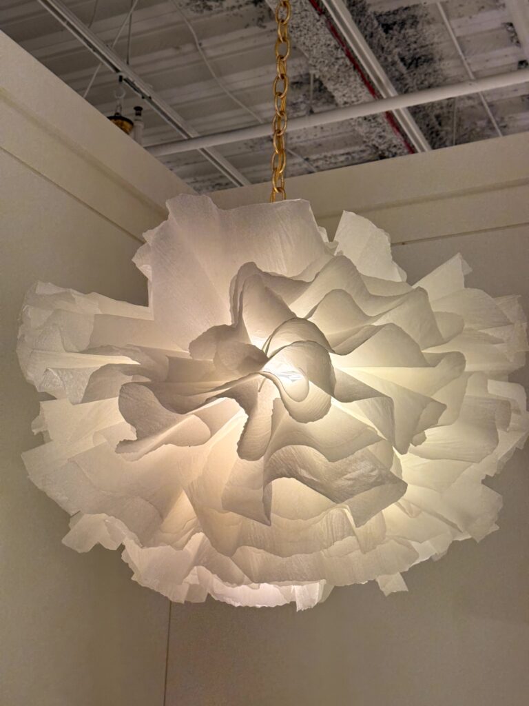 Floral light fixture - High Point Market, interior design trends, Lindsey Putzier Hudson Ohio