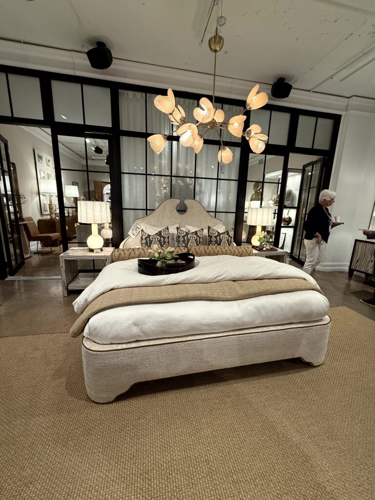 Img floral light fixture -High Point Market, interior design trends, Lindsey Putzier Hudson Ohio