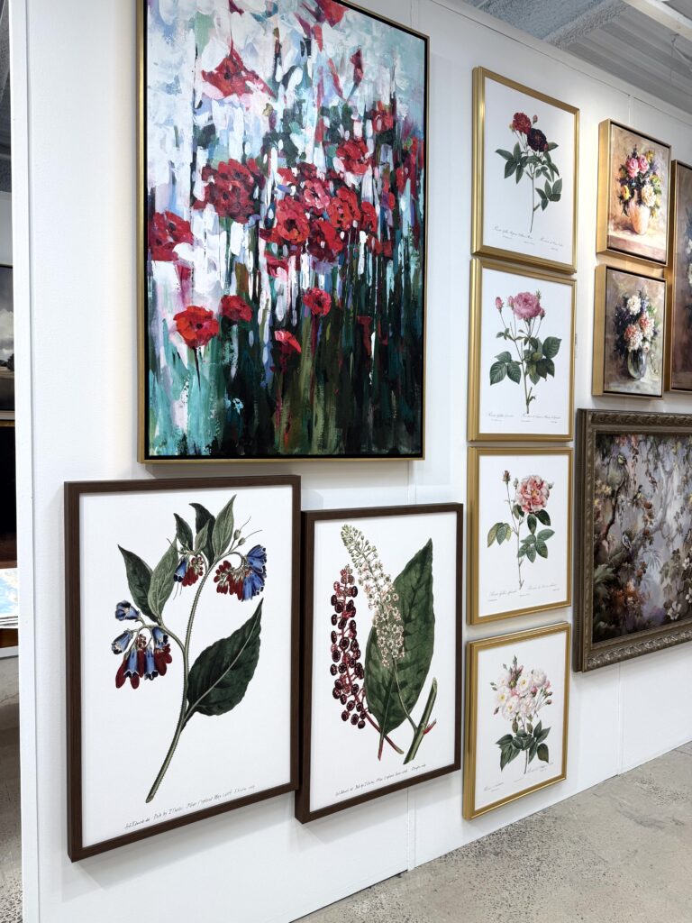 Floral Art work - High Point Market, interior design trends, Lindsey Putzier Hudson Ohio