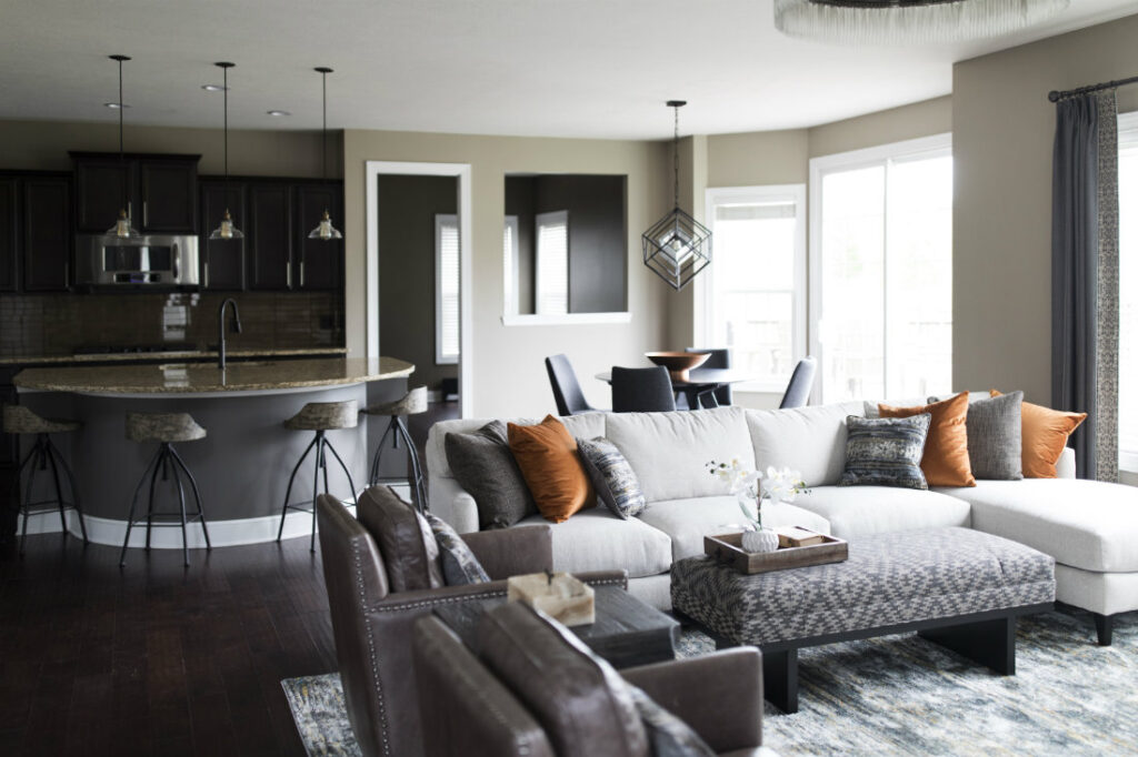 Living Room Kitchen Open Floor Plan Concept Hudson Oh
